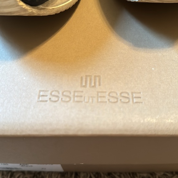 Esseutesse Leather Fringe Sneaker - Black in size 37 in EUC - Picture 4 of 7